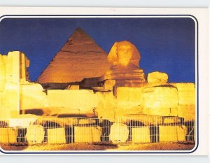 Postcard Sound And Light At The Pyramids Of Giza, Egypt