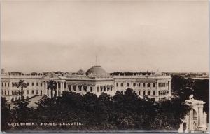 Calcutta India Government House Kolkata Real Photo Postcard E33