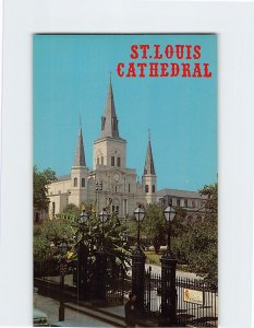 Postcard St. Louis Cathedral, New Orleans, Louisiana