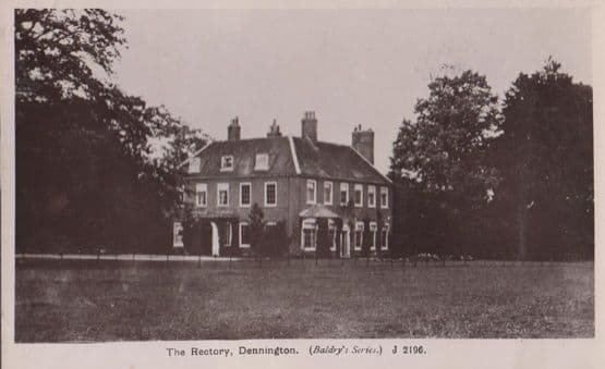 The Old Rectory Dennington nr Woodbridge Suffolk Old WW1 War Real Photo Postcard