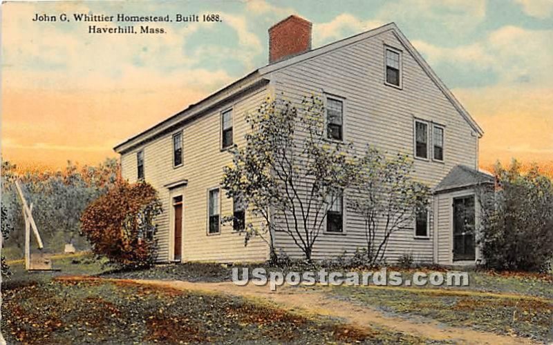 John G Whittier Homestead built 1688 - Haverhill, Massachusetts MA
