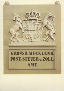 Grossh Mecklenb Post Steur Zoll AMT German Postal History Postcard