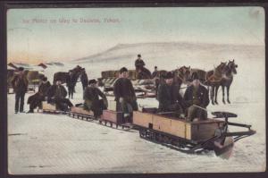 Ice Motor on way to Dawson,Yukon,Canada Postcard