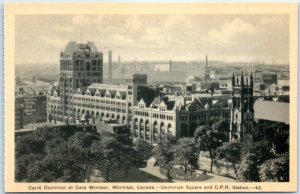 Postcard - Dominion Square and C.P.R. Station - Montreal, Canada