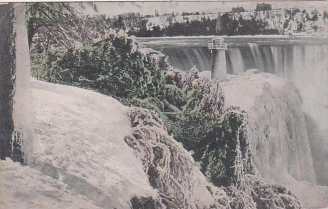 New York Niagara Falls View In Winter