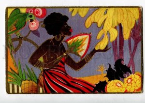 262108 ART DECO Nude Aflican Black Woman by CHIOSTRI Vintage