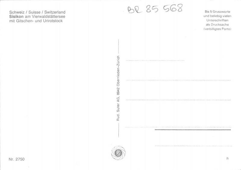 BR85568 sisikon am vierwaldstattersee mit gitschen switzerland