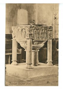 UK - England, Padstow. Padstow Church Font