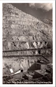 Real Photo Postcard Lower Portal Bingham, Copperfield Tunnel-Bingham Canyon Utah