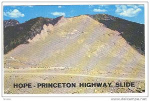 Hope-Princeton Highway Slide. Hope, British Columbia, Canada, 40-60s