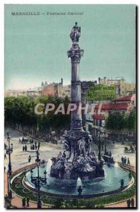 Old Postcard Marseille Fontaine Cantini