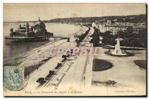 Old Postcard Nice's Promenade des Anglais has to Bird Flight