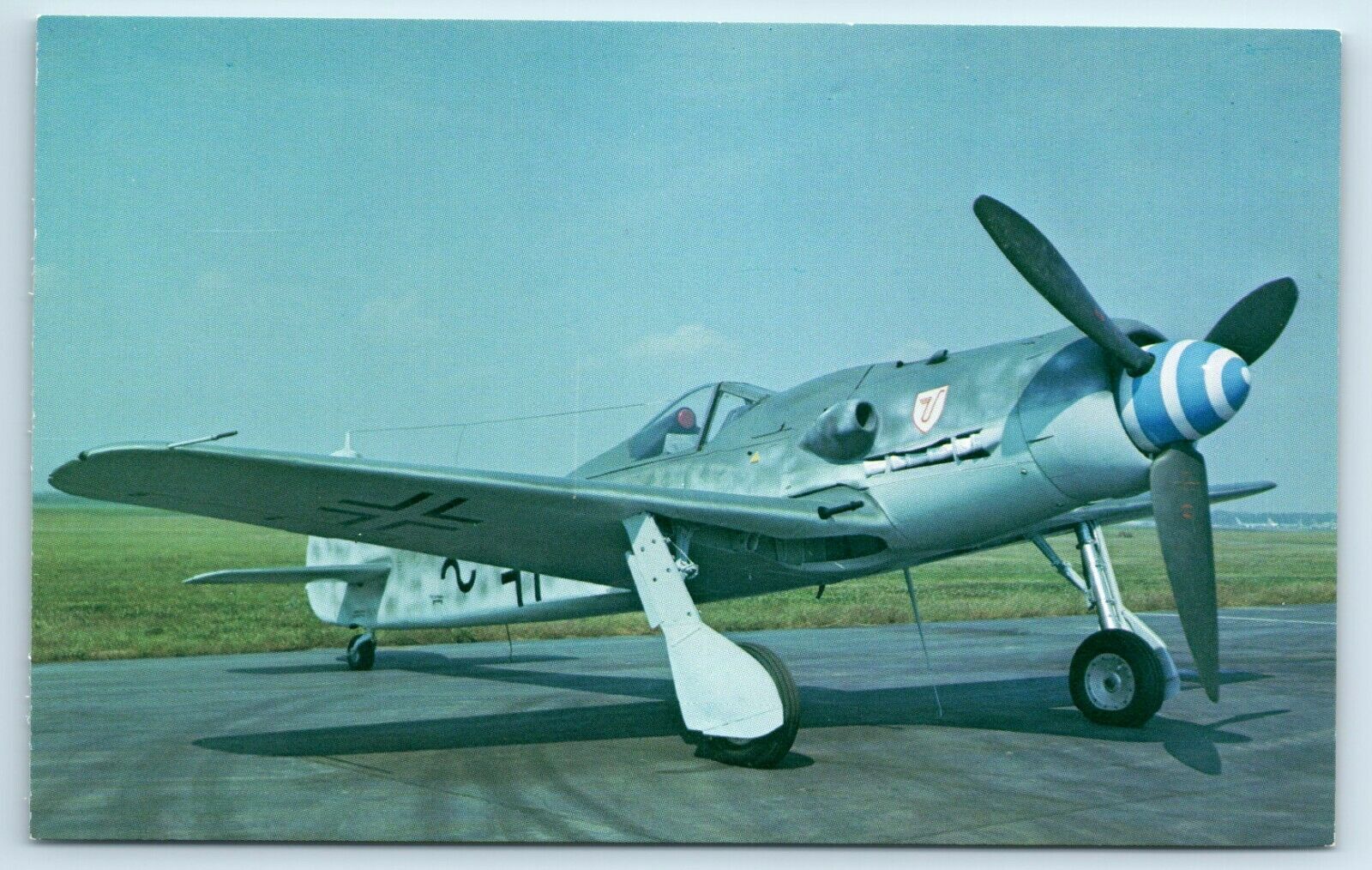 Postcard Focke Wulf Fw 190d 9 Fighter Airplane Of Wwii Usaf Museum