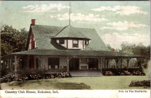 Kokomo, IN Indiana    COUNTRY CLUB HOUSE    1910 Vintage Postcard