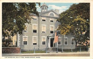 MARBLEHEAD, MA Massachusetts    JEREMIAH LEE MANSION    c1920's Postcard