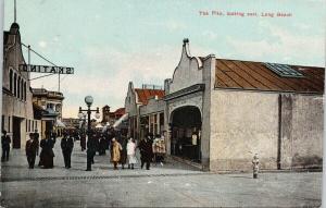 The Pike Long Beach CA California Skating UNUSED Postcard D90