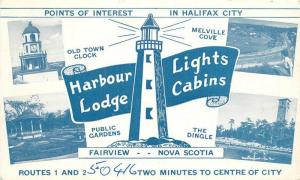 1940s Canada Lighthouse Harbour Lodge roadside Fairview Nova Scotia 7243