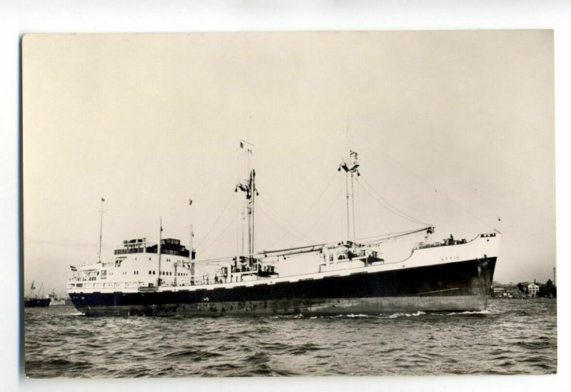 cb0844 - Dutch Cargo Ship - Attis , built 1955 - postcard