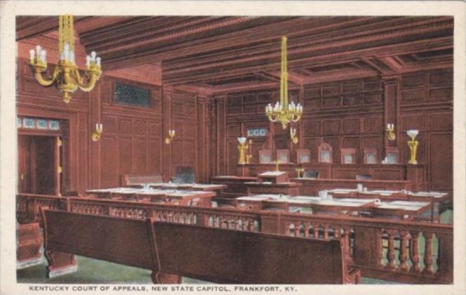 Kentucky Frankfort Interior View Kentucky Court Of Appeals In State Capitol B...