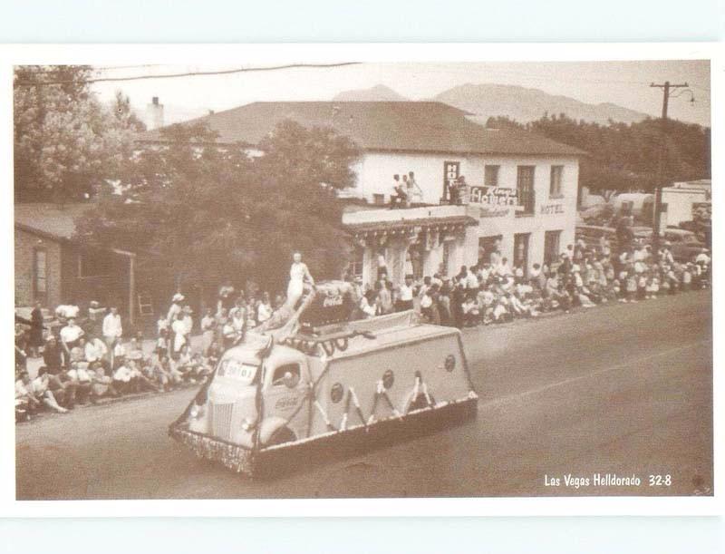 1970's POSTCARD SHOWING 1932 LAS VEGAS TRUCK IN PARADE Las Vegas Nevada NV E8706