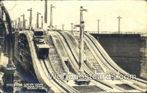 Real Photo Gatun Locks Panama Canal Panama Writing on back 