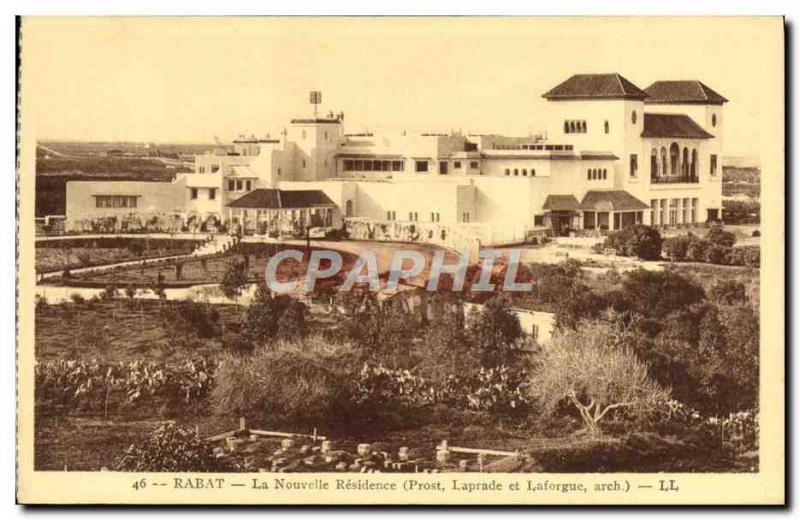 Old Postcard Rabat New Residence