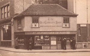London England, View of The Old Curiosity Shop UK, Vintage Postcard
