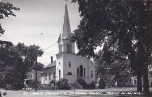 Wisconsin Prairie du Sac St John's Evangelical Lutheran Church Real Phot...