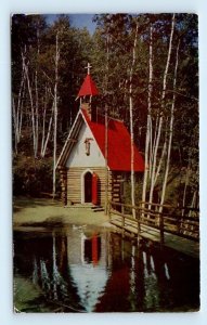 Santa's Chapel North Pole Wilmington New York USA chrome 1955 Postcard