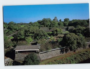 Postcard Distant View Castle Ruins Kumamoto Castle Kumamoto Japan