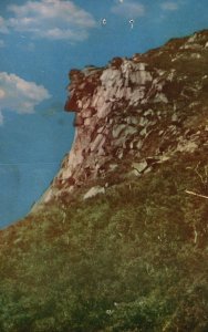 Postcard Old Man Of Mountains Formed In Ice Age Franconia Notch NH