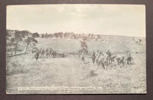 Mint USA Postcard RPPC Crow Creek Military Reservation Laramie WY US Army