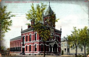 Iowa Cedar Rapids Masonic Library 1908