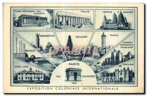 Old Postcard Exposition Coloniale Internationale