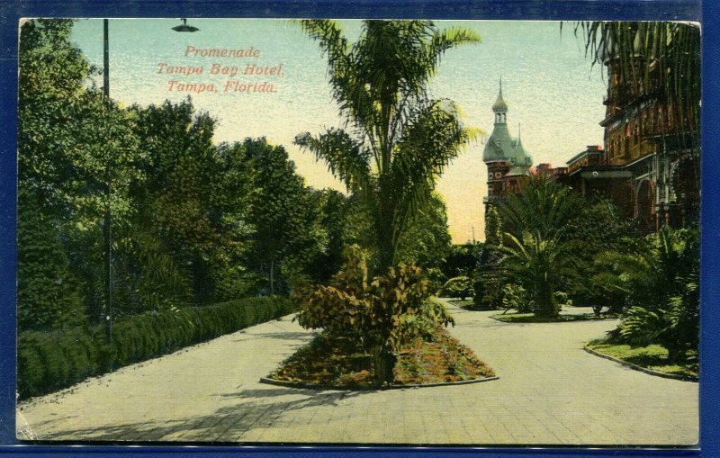 Promedade Tampa Bay Hotel Florida fl old postcard