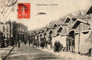 CPA COURBEVOIE Le Marché (412746)