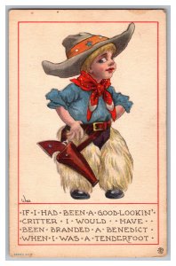 Postcard If I Had Been A Good-Lookin' Critter Cowgirl