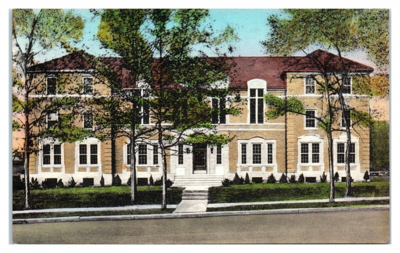 Notre Dame Hall School Sisters of Notre Dame, St. Louis MO Hand-Colored Postcard