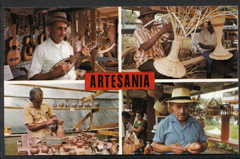 Puerto Rico Postcard - Crafts of Puerto Rico - Artesania  A9676