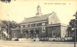 Norwood, Mass USA Post Office Unused 