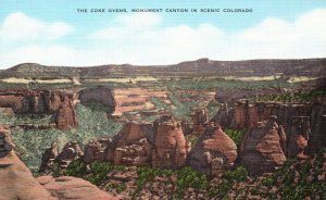 Vintage Postcard 1930's The Coke Ovens Monument Canyon In Scenic Colorado CO