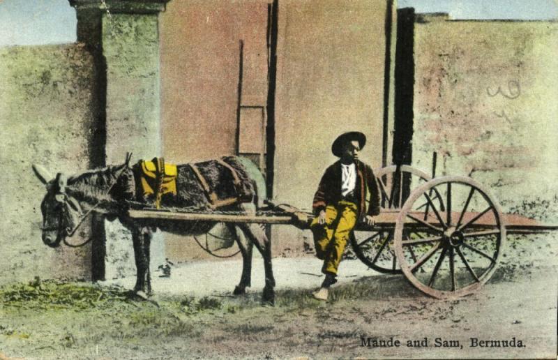 bermuda, Mande and Sam, Donkey Cart (1931)