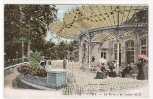 La Terrasse du Casino Vichy France 1910s postcard