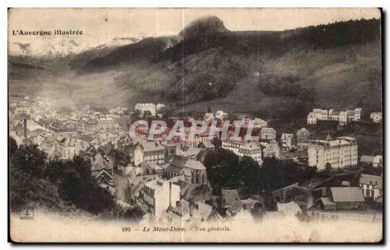 Old Postcard Le Mont Dore General view