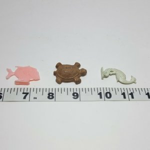 Vintage Collection Miniature Plastic Toys Turtle Rabbit Goat Fish 