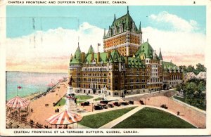 Canada Quebec Chateau Frontenac and Dufferin Terrace 1927