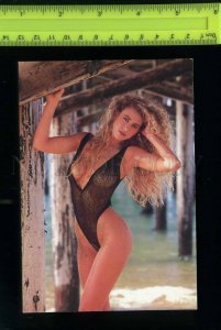 197983 USA Hot Bods semi-nude girl old Gee Whiz postcard