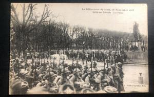 Mint France Real Picture Postcard Rescue Of Metz 1918 Troops Parade WW1