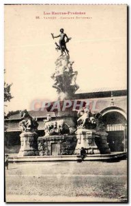 Old Postcard The High Pyrenees Tarbes Fontaine Duvigneau