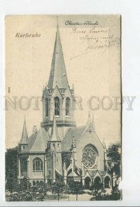 438153 GERMANY Karlsruhe catholic cathedral Vintage postcard